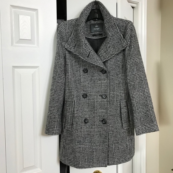Junge Danmark wool blend plaid winter coat - Picture 3 of 12